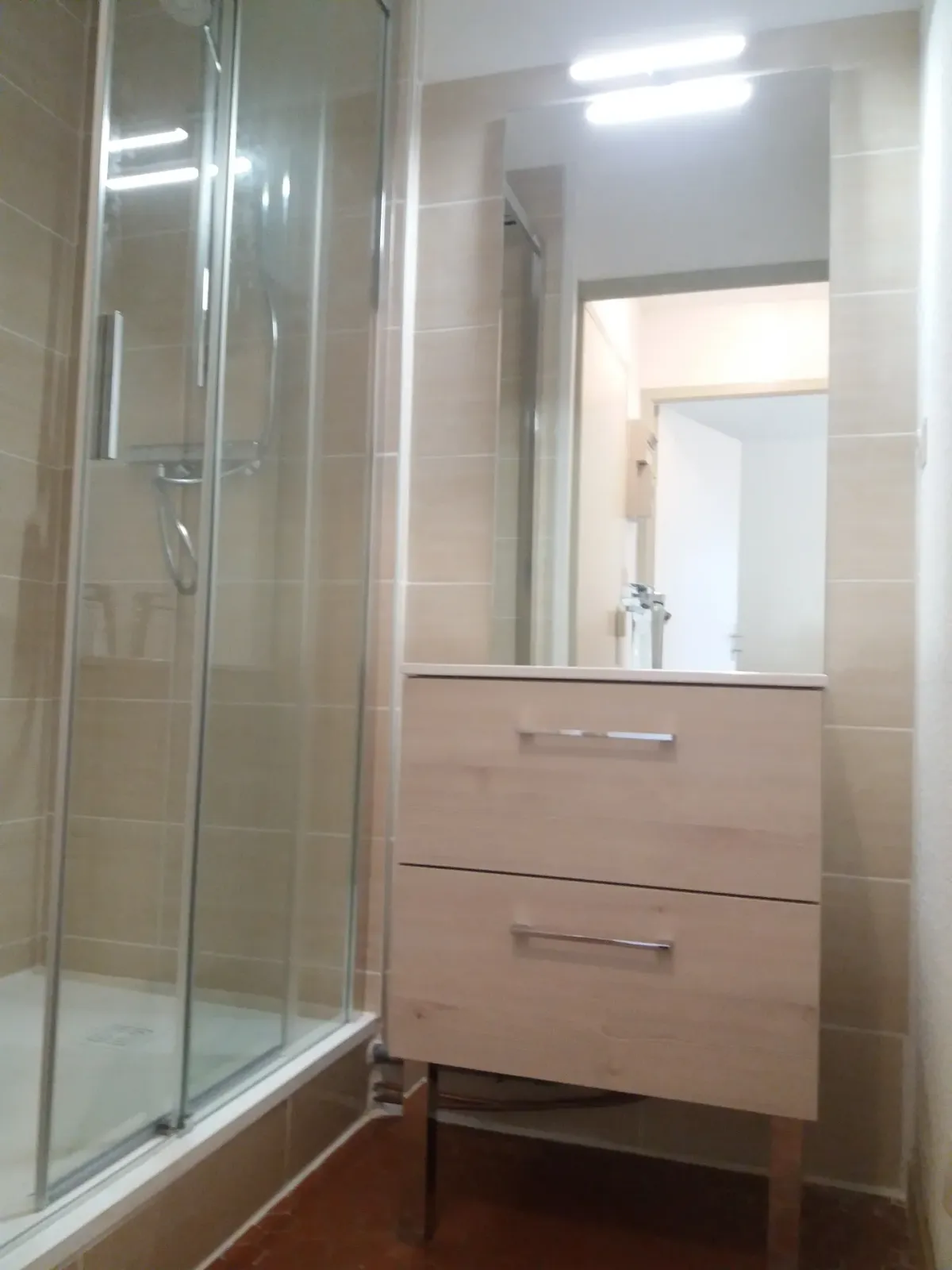 Salle d'eau à St Nic (2020), après travaux