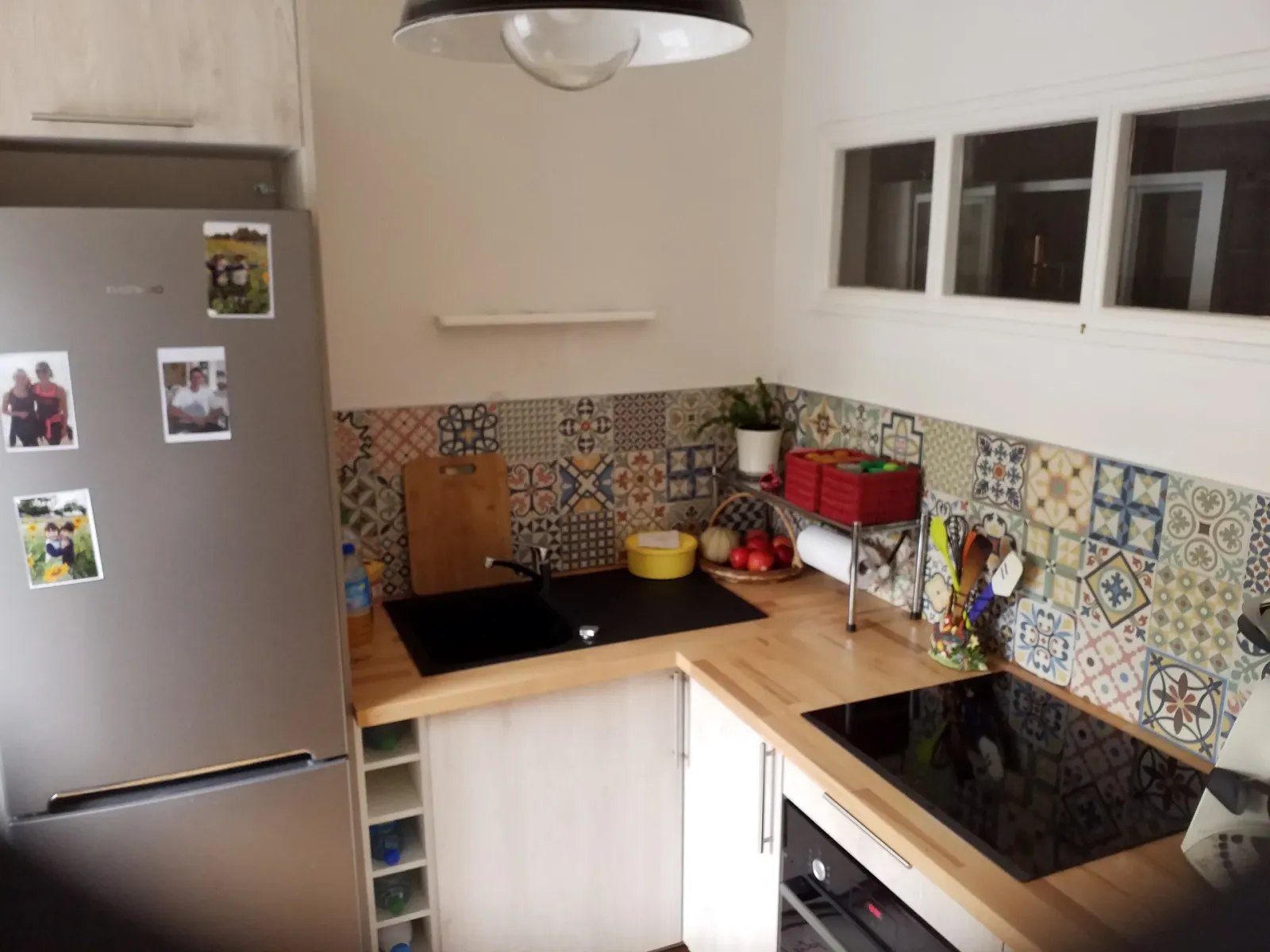 Une cuisine à angles ! à Chateaulin (2021), après travaux