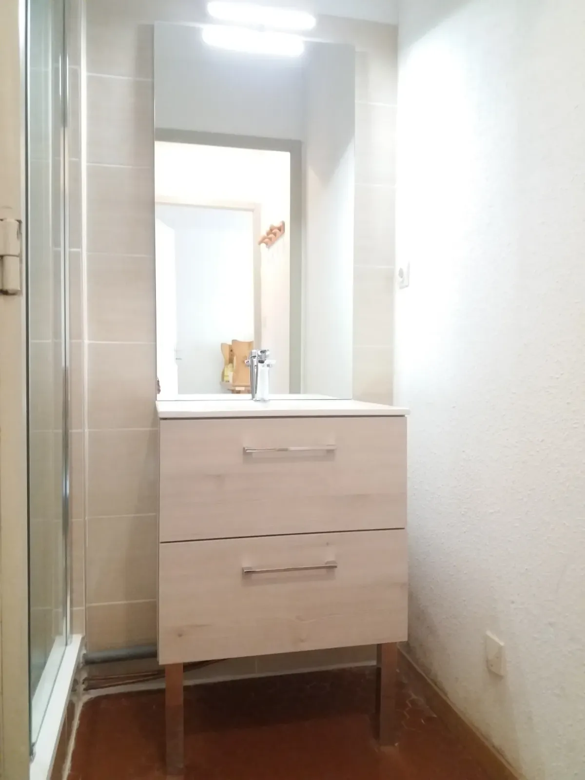 Salle d'eau à St Nic (2020), après travaux