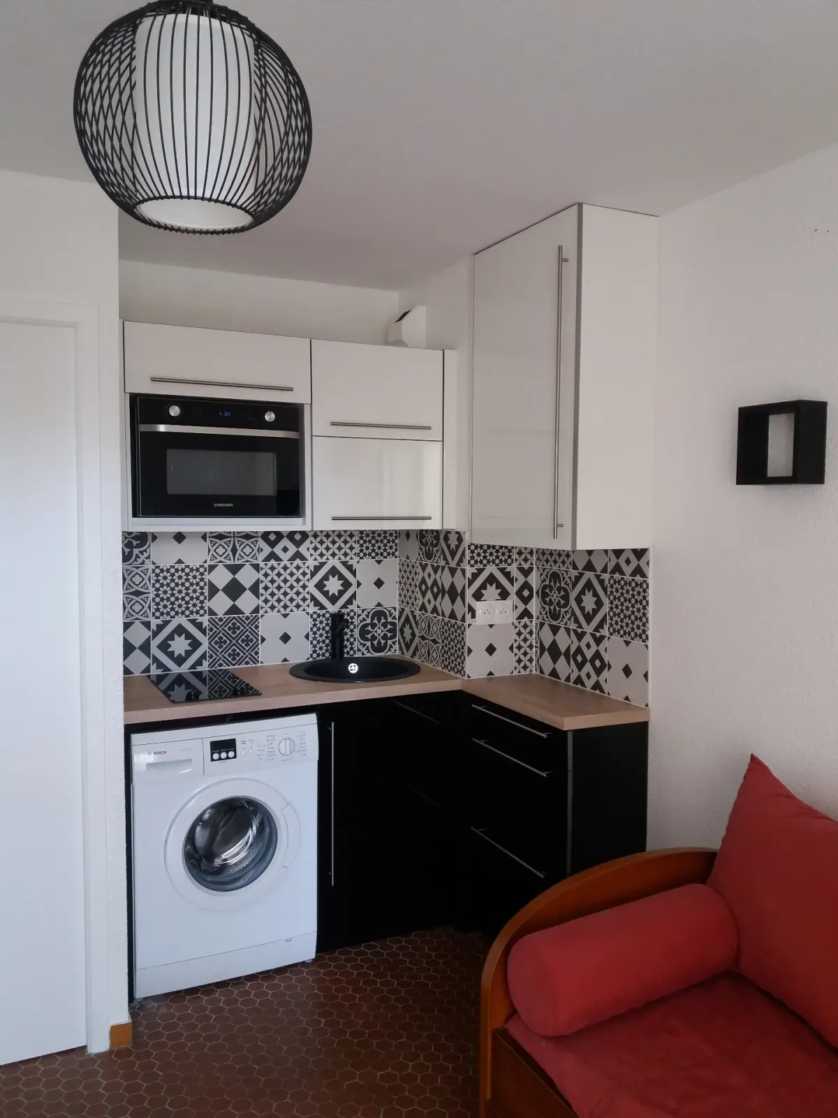 Kitchenette. à St Nic (2019), après travaux