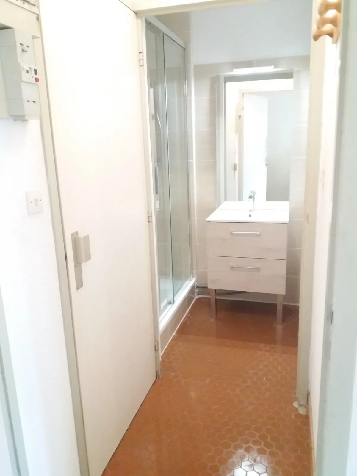 Salle d'eau à St Nic (2020), après travaux